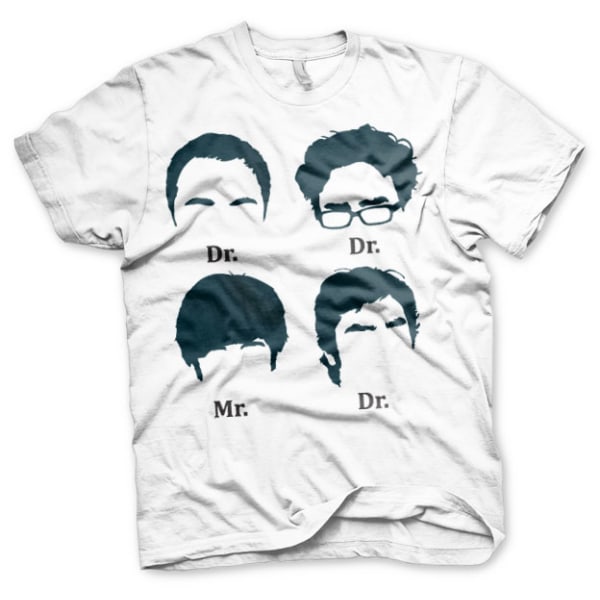 Big Bang Theory T-shirt Prefix Heads L