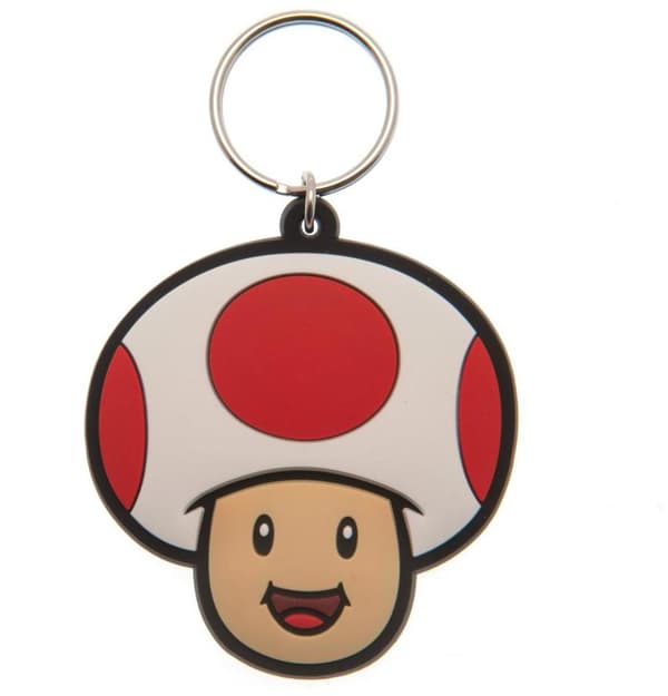 Super Mario PVC Nyckelring Toad
