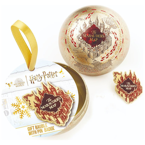 Harry Potter Joulupallo Marauders Map Pin