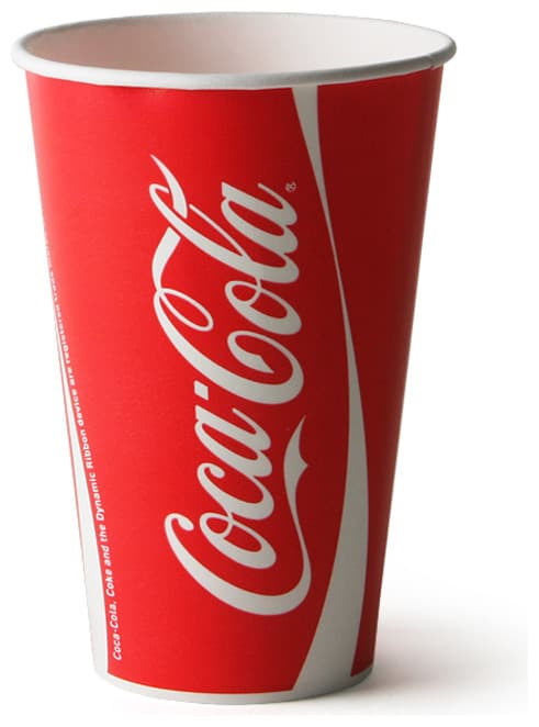 Coca Cola Pappmugg 340ml 100-pack