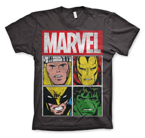 Marvel T-shirt Distressed Characters XL