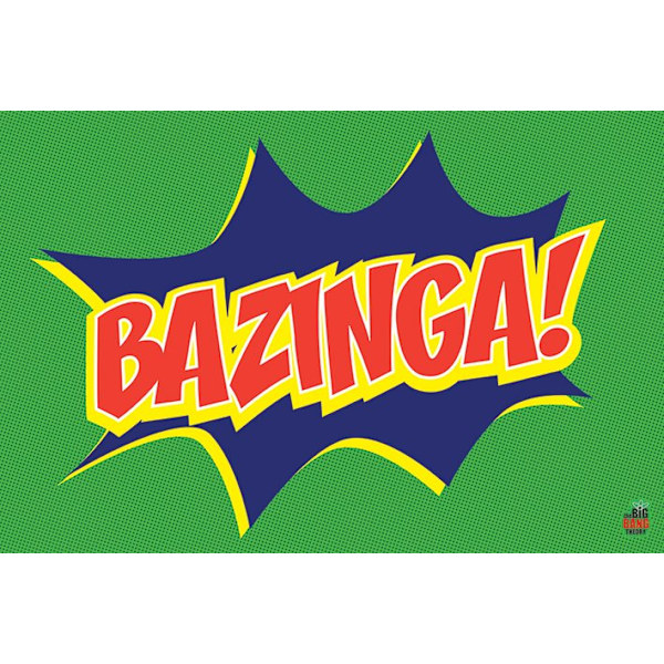 Big Bang Theory Affisch Bazinga Icon A77