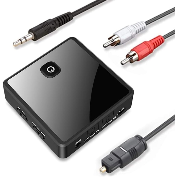 Bluetooth Transmitter Receiver, Trådløs Lydadapter, Understøtter Optisk, Audio TV Fiber Optisk Bluetooth Transmitter Receiver