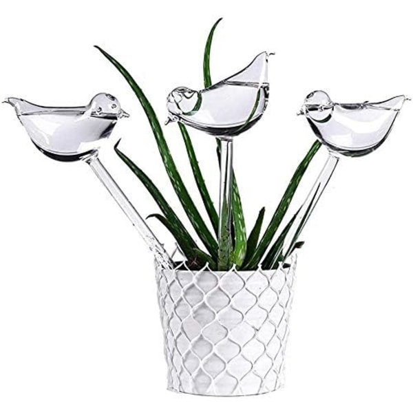 6-Piece Bird Shape Automatic Plant Waterer, Plastic Self-Watering Stake, Automatic Irrigation Device for Indoor and Outdoor Plants