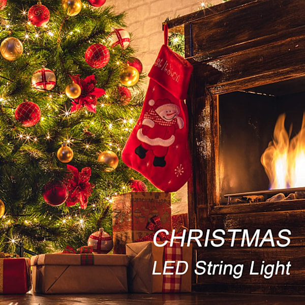 Fairy Lights, Ljus för inomhus- och utomhusbelysning, Sovrum, Bröllopsdekoration, Fest, Jul, Träddekoration (5m/16ft, Varmvitt)
