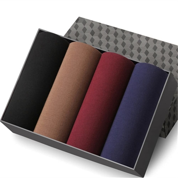 4 kpl Miesten Alusvaatteet Boxerit Lyhyet Ohut Alushousut (Väri: 05, Koko: 4XL(78 88KG)) 4XL(78 88KG)