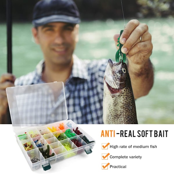 Fiskedrag Kit, Fiskedrag Beten Utrustning Blandat Inklusive Krokar, Vobbler, Spinnare, Plastmaskar, Topwater Drag, Fiskeväska