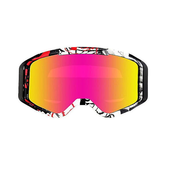 Snöglasögon, Vintersportsglasögon, UV-skyddsglasögon för vuxna, utomhus offroad-motorcykelglasögon