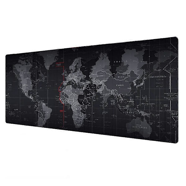 70x30cm Stort Världskarta Tangentbordsskydd, Tjockare Halksäker Musmatta, För Dator Laptop
