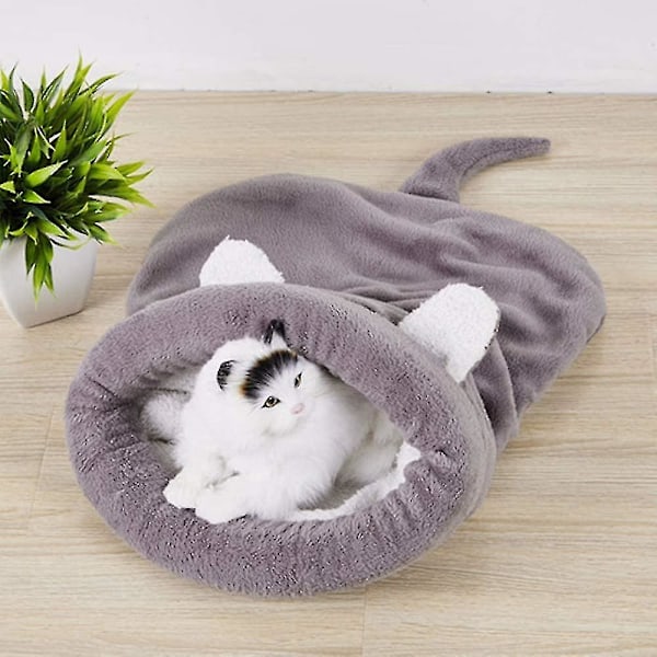 Kattsovkudde, Fleece Mjuk Självvärmande Tvättad Kattsäng, Myspåse Filt Matta Kattpåse