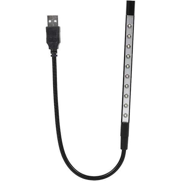 Mini Läslampa 10 LED Super Starka Läslampor USB Flexibel Portabel Reselampa för Att Läsa Böcker