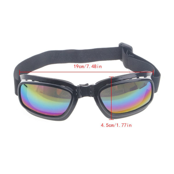Foldbare sikkerhedsbriller Ski Snowboard Motorcykel Briller Øjenbeskyttelse Gennemsigtig