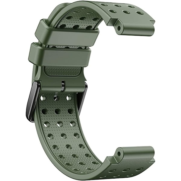 Armeijanvihreä ranneke Garmin Approach S20/S5/S6:lle, pehmeä silikoniranneke, yhteensopiva Garmin Forerunner 220/230/235/620/630/735XT/235lite Army Green