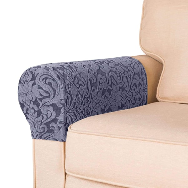 Armlenetrekk, sett med 2 sofa stretch armlene stoltrekk for møbelbeskyttelse, sklisikre sofa stol armbeskyttere spandex polyester trekk