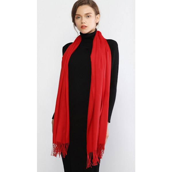 Dam Scarves Pashmina Sjal och Wraps för Bröllopsscarves för Kvinnor Vinter