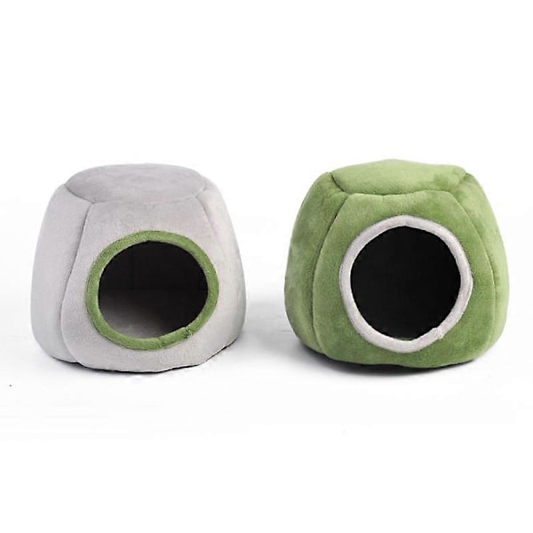 2-pack Guinea Pig Sängar för Små Djur, Gömställe, Tvättsbara Tillbehör till Guinea Pig Bur