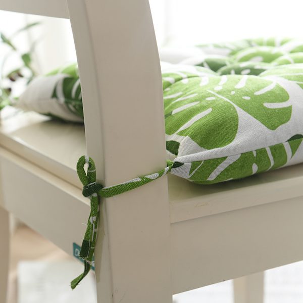 Set med 6 Stolsdynor 40 x 40, Dekorativa Kuddar Stolsdyna Trädgårdskuddar, Polyester