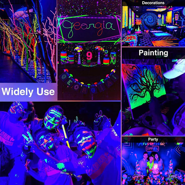 60W LED Svart Lys, Vanntett IP66 Utendørs UV Lys Projektor, Lilla LED Lampe, Effektbelysning for Fest, Disco DJ, Kveld
