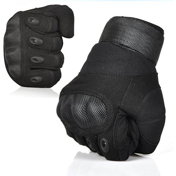 Herr Full Finger Utomhus Sport Arbets Handskar Jakt Motorcykel Cykel Klättring Längdskidåkning Julklapp M Black M
