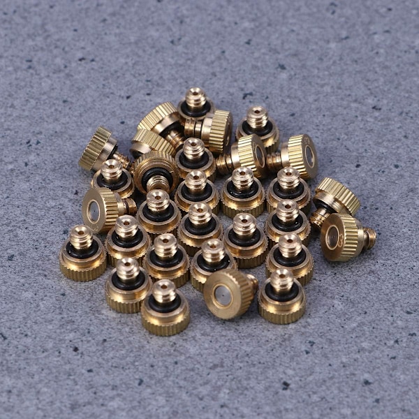 30 kpl 0,3 mm puutarhakastelu messinkinen sumutussuutin jäähdytys kostutus sprinkler