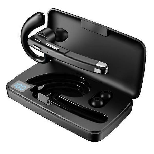 Bluetooth 5.1 Hovedtelefoner med Dobbelte Mikrofoner, CVC 8.0 Støjreduktion, Sort