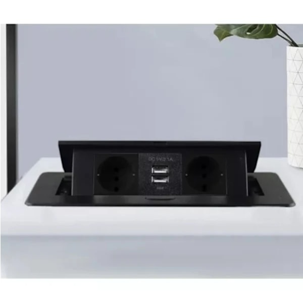 Innebygd Strømskinne med USB / Bordkontakt