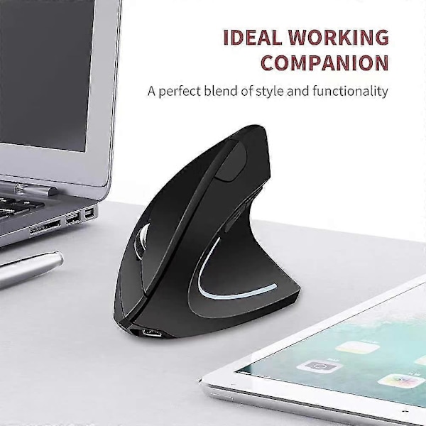 Ergonomisk Vertikal Datormus - Trådlös