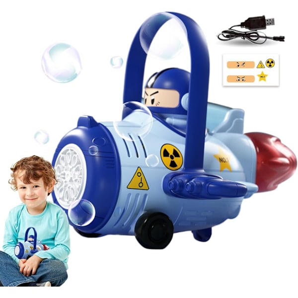 Automatisk Bubbelstav, Bubbelmaskin för Flickor, Utomhus Bubbelstav för Parker, Stränder, Trädgårdar, Pooler, Rolig Bubbelleksak för Barn