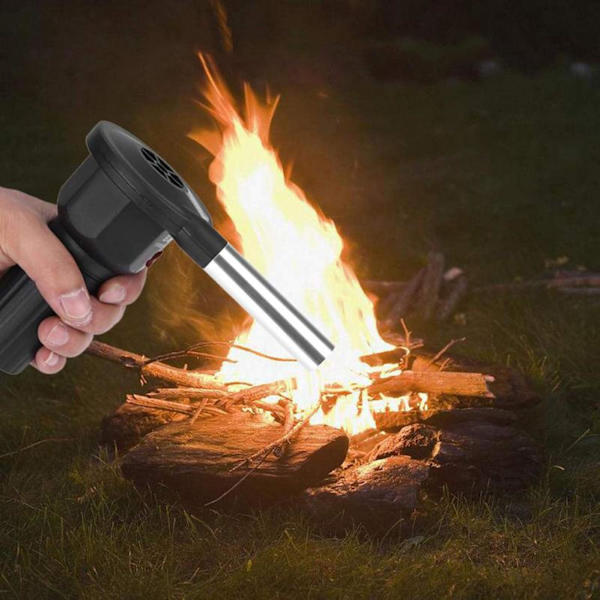 Bærbar Elektrisk BBQ Blæser Kulbrændende Picnic Madlavningstænder Service BBQ Camping Ild Blæserværktøj