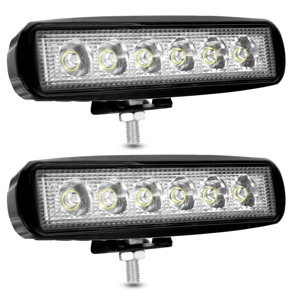 LED-työvalo 12V 18W LED-auton kohdevalo 12v spot-tulva LED-sumuvalot 9200lm  työvalot autotraktoriin SUV-veneeseen [2 kpl] 4da7 | Fyndiq