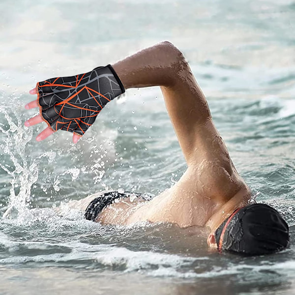 Aqua Handskar Vuxen Öppen Finger Nät Simhandskar, Dykhandskar Simutrustning Herr Dam Fitness Surfing Sport Handfenor Dykhandskar Nätutrustning
