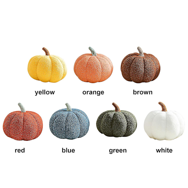 Halloween Pumpekin Putestoff Dekor Pumpekin Pluss Pute Fleece Fylt Pumpekin Dekor Halloween Pumpekin Kast Pute Brown