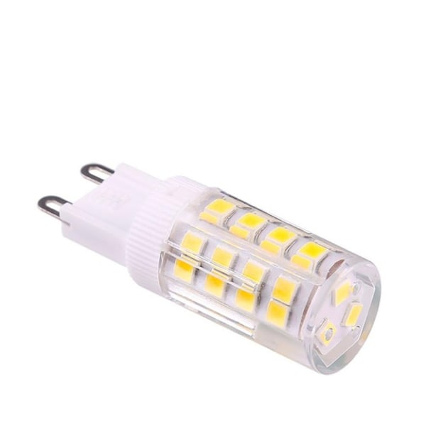 G9 LED-pære, varmt hvitt 3000K 5W lys tilsvarende 40 W 420 lumen halogenpærer; ikke dimbar, 10-pakning