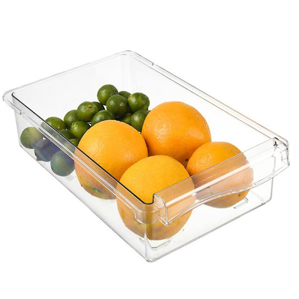 Fridge Vegetable Drawer Organizer ，Fridge Organizer ，Adjustable Drawer Fridge Storage Box 、 Fresh-keeping Box