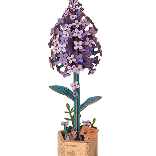 Blombukett Byggset Mini Byggstenar Blombukett Byggset Mini Konstgjorda Blommor Byggklossar, lila lilac