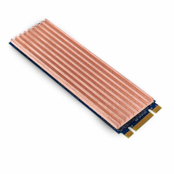 Ren kobber kjøleribbe kjøleribbe termisk ledende lim for M.2 2280 PCI-E NVME SSD 4mm 4.0mm