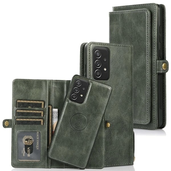 Samsung Galaxy A53 5G - Professionelt 2-i-1 Wallet Case Mørkegrøn