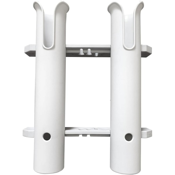 Plast Dobbel 2-STANG Stativ Vertikal Holder Organizer - Båt Kajakk Fiskestang Oppbevaring Agn