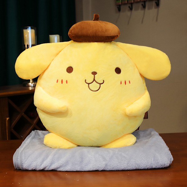 40cm Pompompurin Plyschdjur, Underbar Present Barn Super Mjuk Pom Pom Purin Plyschdocka, Rumdekor Plyschdjur