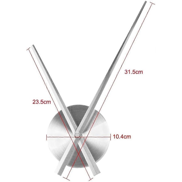 3D Klockvisare, DIY Stora Klockvisare, Väggklocka 3D Heminredning, Quartz Klockmekanism Tillbehör