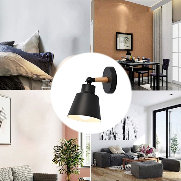 Industriel retro væglampe loftlampe