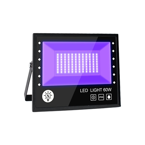 60W LED Sort Lys, Vandtæt IP66 Udendørs UV Lys Projektør, Lilla LED Lampe, Effektbelysning til Fest, Diskotek DJ, Aften