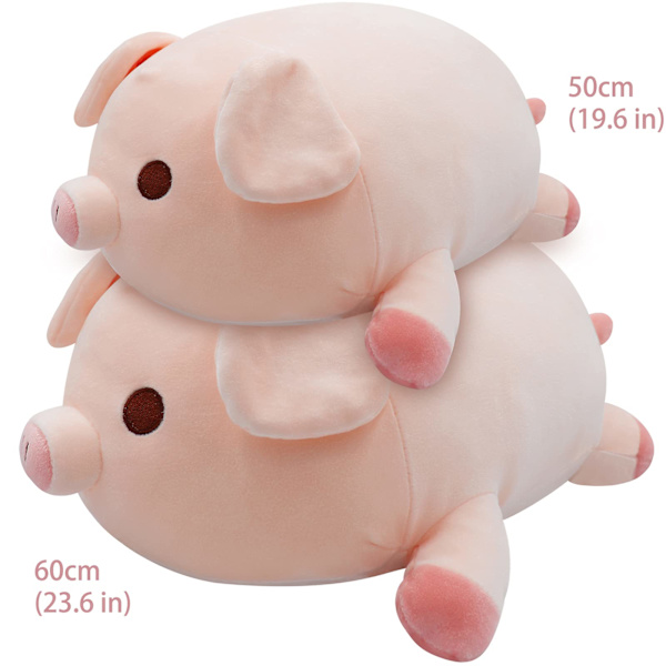 Plushdjur och gosedjur Tjock Grisdocka Kudde Leksaker Kudde Bekväm Krambar Kudde Present Toddler Leksak Bomulls Plush Fet Gris (40cm)