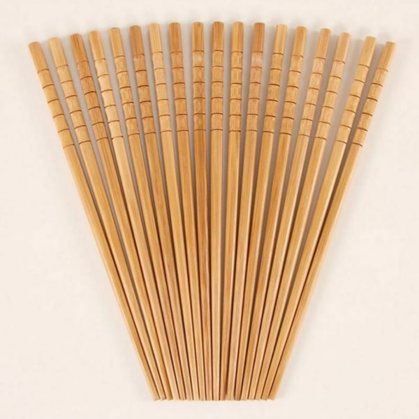 10 par handgjorda trä ätpinnar bambu ätpinnar återanvändbara