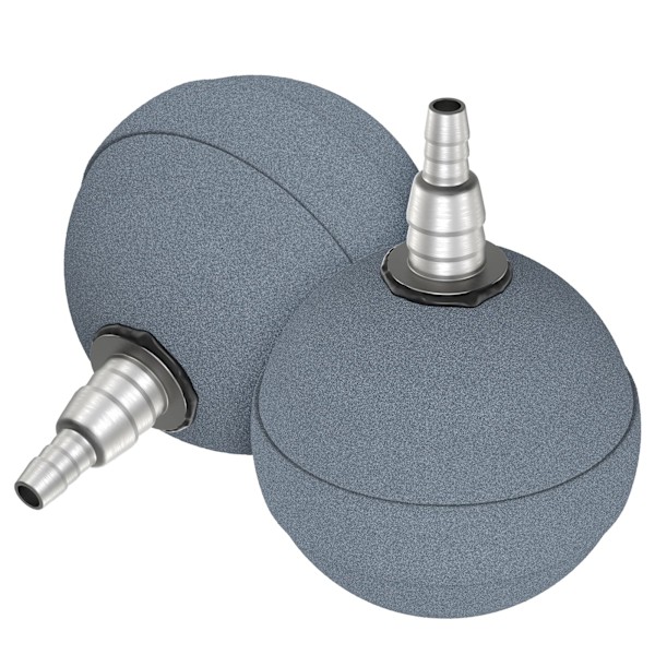 Akvarium 5cm Luftsten Kugle Boble Diffuser Udgivelsesværktøj til Luftpumper Akvarier Spande Damme og DWC Reservoirs, 2 Pakke