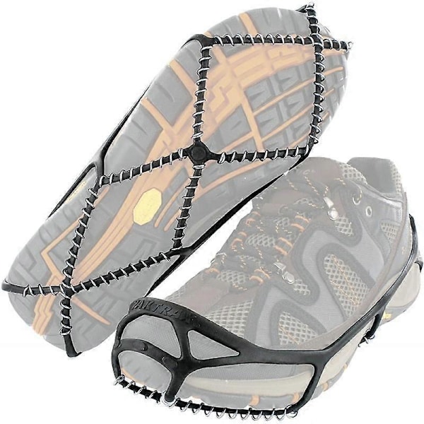 Kæde-antiskid sko-overtræk, TPE-brodder, udendørs bjergbestigning udstyr, bærbare og lette sne sko antiskid kæder, (EU 36-41) Size 36-41