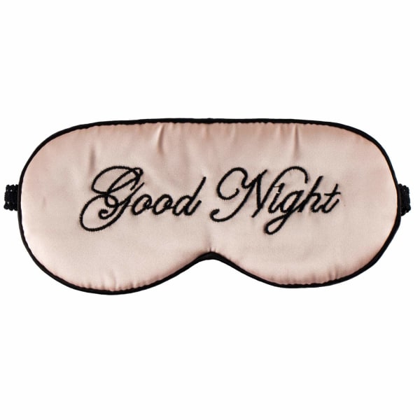 Sömnögonmask i konstsilke för damer och män, ultralätt justerbar med satinfinish, nattmask, lämplig för hela nattens sömn, rosa resor（2 Pack）