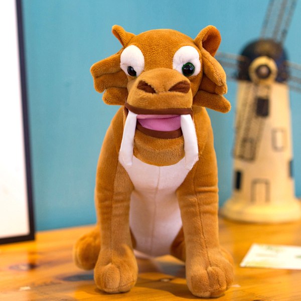 Rolig Söt Djurdocka Ice Age 3 Scrat Ekorre Fylld Plyschleksak Present 27Cm-Smilodon b