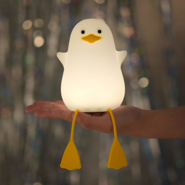 Söt Mås Nattlampa, YuanDian Gåva till Bebisar, Nattlampa för Barnrum, Kawaii Rumsinredning, Silikon Nattlampa för Barn och Småbarn.