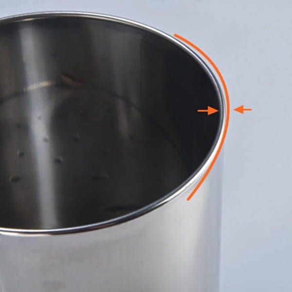 2X Rustfrit Stål Halmholder, Bordplade Halm Dispenser, Bestikarrangør, Skeer Gaffler Spisepinde Opbevaring